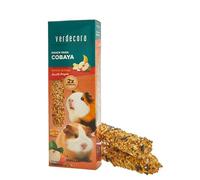 Verdecora Barritas para Roedores | Snack para Hamster, Conejos, cobayas | Completa su alimentación | Aporta energía | Entretiene a tu Mascota (para Cobaya, Fruta)