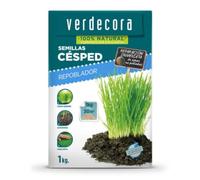 Verdecora Semillas Césped Repoblador | Para cubrir zonas de césped deterioradas rapida y eficazmente (PORTES INCLUIDOS) (1kg)