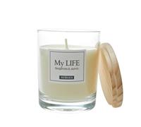 Verdecora Vela My Life en formato de 130gr | Vela de cera vegetal | Fragancia floral y fresca | Bergamota y Jazmín | Esencias naturales | (Portes includidos)