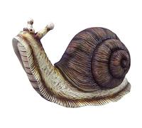 VERDELOOK Figura de jardín de polirresina en Forma de Caracol, 22 x 14 x 16 cm