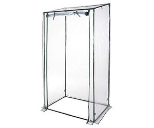 VERDELOOK Invernadero de terraza sin estantes + lámina de PVC, 95x70x190 cm