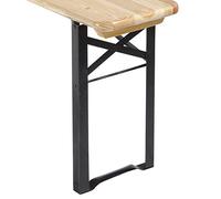 VERDELOOK Patas de repuesto para banco de cerveza 2 piezas, 43x23x2,5cm