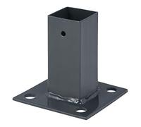 Verdelook Placa de Montaje de Hierro de Tubo Cuadrado, 40 x 40 mm