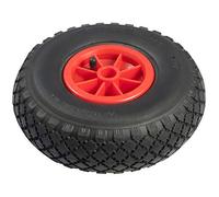 VERDELOOK Rueda de repuesto neumática para carretillas 80/8-80/9-80/10, 10" x 3.00-4, color negro