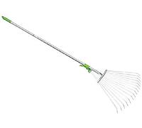 Verdemax 3923 - Rastrillo de metal ajustable con mango (120 cm)