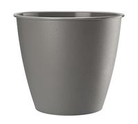 VERDENIA Azalia Maceta Ligera para balcón, Maceta Decorativa para Plantas para Interior y Exterior, Maceta de plástico, Redonda, Muchos Colores, 15 cm, 20550 Gris