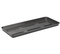 VERDENIA Draco - Posavasos para Plantas y Hierbas, para Exteriores, plástico, Ligero y Estable, Rectangular, 36 x 14 x 2 cm, Grafito