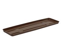 VERDENIA GALICJA Draco - Posavasos para Plantas y Hierbas, para Exteriores, de plástico, Ligero y Estable, Rectangular, 60 x 15 x 2,5 cm, marrón