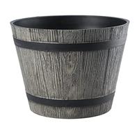 VERDENIA Macetero de Madera Ligero, Maceta Decorativa para Plantas para Interior y Exterior, de plástico, 40 cm, Color Gris Oscuro
