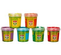 VERDES VERDES-10V63313203V10 ökoNORM (Oekonorm) Nawaro-Pinturas para Dedos, Juego de 6 Colores Unicornio (Rojo, Naranja, Amarillo, Cian, Violeta), Variado, 1 Count (Pack of 1) (10V63313203V10)