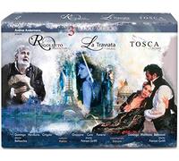 Verdi, G.: Rigoletto / La traviata / Puccini, G.: Tosca (3 Live Films, 1992-2010) [Blu-ray]