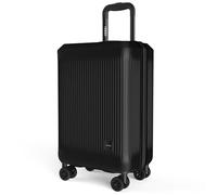 Verdi Maleta de mano rígida con ruedas giratorias, maleta de viaje ligera, Negro, Carry-On 20-Inch