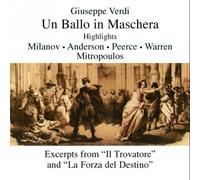 Verdi : Maskenball Highlights und Arien. Mitropoulos, Warren, Peerce, Milanov.