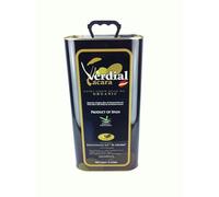 Verdial Lácara Aceite de Oliva Virgen Extra Ecológico 5L AOVE, Variedad Verdial de Badajoz-Aceite Premium 100% Español, Extracción en Frío, Sabor Suave y Natural