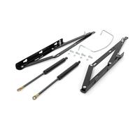 VERDU - Kit Bisagra Canape 135x190 o Canapes 150x190 con Amortiguador Canape, Tornilleria y Arquillo Fabricado en Acero Negro Facil Instalacion, Movilidad Suave para Cama Abatible (Canapé 105x190)