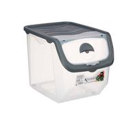 Verdulero apilable 12l c tapa antracita colección KINVARA