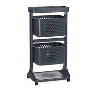 Verdulero plastico 2 alturas ruedas antr colección KINVARA