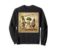 Verduras Bailando Vals Verduras Divertidas Vintage Sudadera