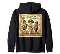 Verduras Bailando Vals Verduras Divertidas Vintage Sudadera con Capucha