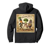 Verduras Bailando Vals Verduras Divertidas Vintage Sudadera con Capucha