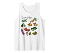 Verduras Comida Verduras Verduras Mercado de Agricultores Granja Orgánica Camiseta sin Mangas