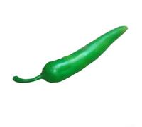 Verduras de imitación de plástico para uso decorativo en cocinas, restaurantes, tiendas, oficinas, hogares, incluyendo pepino, berenjena, tomate, cebolla, pimiento, patata (pimiento verde 1)