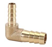 VerdureJ 1 Uds OD 4 6 8 10 12 14 16 19mm conector de lengüeta for manguera latón en forma de L 2 vías tubo de púas reductor/conector igual Junta Pagoda(10-4mm)