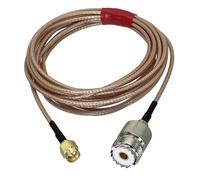 VerdureJ Conector hembra UHF SO239 a conector macho SMA, cable de crimpado RG316, terminales de cable de conexión flexible, 4 pulgadas ~ 10 m(2FT (60CM))