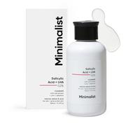 Verem Limpiador facial minimalista de ácido salicílico al 2 % para piel grasa, sin sulfatos, limpiador facial antiacné con Lha y zinc para acné o espinillas, hombres y mujeres, 100 ml