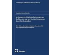Verfassungsrechtliche Anforderungen an die Finanzierung von Staatshaftungslasten durch Sonderabgaben: Eine Untersuchung am Beispiel der Bundesanstalt für Finanzdienstleistungsaufsicht: 27