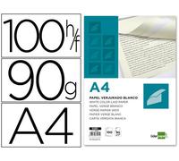 Verge Paper Pack de 100 Hojas A4 90 Gr/M㬠Blanco