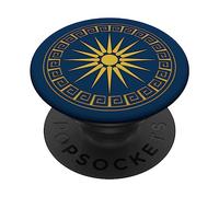 Vergina Sun Macedonian Star Argead - Estrella griega antigua PopSockets PopGrip Intercambiable