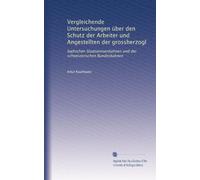 Vergleichende Untersuchungen über den Schutz der Arbeiter und Angestellten der grossherzogl: badischen Staatseinsenbahnen und der schweizerischen Bundesbahnen