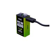 VERICO 2X 9V - Batería de iones de litio, bloque de 9 V, 7,4 V, 500 mAh,