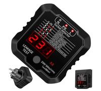 Verificador de enchufes eléctrico, indicador de voltaje LCD, comprobador de | Probador de voltaje de pared para propietarios y entusiastas, CZDANG A8 (European