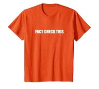 Verifique Esto Camiseta, Niños, Naranja, 12 años
