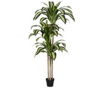 VeriNatural Drácena Artificial Grande - Plantas Artificiales Decorativas con Maceta Resistente,150cm Arbol Artificial, Material UV Resistente - Ideal Interior y Exterior Hogar,Salones Modernos,VN123