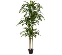 VeriNatural Drácena Artificial Grande - Plantas Artificiales Decorativas con Maceta Resistente,180cm Arbol Artificial, Material UV Resistente - Ideal Interior y Exterior Hogar,Salones Modernos,VN123