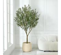 VeriNatural Olivo Artificial Grande 210cm Plantas Artificiales Decorativas - Árbol Artificial Interior Exterior Realista Resistente UV - Arbol Artificial Decoración Hogar Oficina Balcón Eventos,VN157