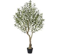 Verinatural Olivo Artificial Planta Artificial Grande 150 CM - UV Resistente 1012 Hojas Realistas Ramas Ajustables y 48 Frutas Árbol Artificial Interior Exterior - Hogar Salón Terraza para Decorativas