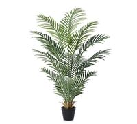 VeriNatural Piante Finte da Interno Palma Artificiale 120cm-Piante Artificiali in Vaso Nero, Resistente ai Raggi UV-Albero Artificiale Decorazioni da Esterno per Casa, Soggiorno, Bagno 1Pack,VN125