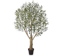 VeriNatural Planta Artificial Olivo Grande 180cm - Árbol Artificial con Frutas Rojas y Negras,Hojas de Seda - Plantas Artificiales Ideal para Decoración de Hogar, Oficina, Interior y Exterior,VN160