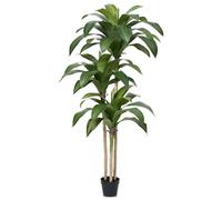 Verinatural Plantas Artificiales Decorativas 150 CM- Dracaena Artificial Grande con Hojas Verdes, UV Resistente Planta Artificial Realista y Durable - Oficina Hogar Salón Terraza para Decorativas