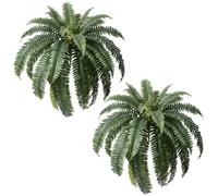 VeriNatural Set de 2 Helechos Artificiales Grandes 122cm-33 Hojas por Plantas Artificiales Decorativas Resistentes a Rayos UV-Plantas Falsas para Interior y Exterior de Hogar,Jardín,Mesa,Salón,VN141