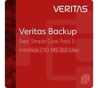 Veritas Backup Exec Simple Core Pack 5 Instance / 10 MS 365 User 4 Años