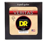 VERITAS™ - Cuerdas para guitarra acústica con tecnología de núcleo revestido: Light 12-54 (paquete de 6)