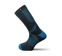 VERJARI® Calcetines funcionales impermeables y transpirables para hombres y mujeres | Para el ciclismo, el senderismo, la carrera, el golf | Lana merino extrafina | Longitud media | Azul