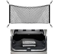 VERK Group Red para Maletero de Coche, Red de separación, Red de Cobertura, 120 x 55 cm, 4 Ganchos, Color Negro