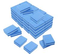 Verkelly 50 mini bloques de pulido de uñas, bloques de pulido de grano 100/180, esponja de lima de uñas (azul)