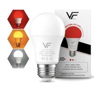VERLSA Bombilla Led 3 Tonalidades - E27-7w - Luz Roja Nocturna Melatonina 625nm, Ámbar 1600k y Blanca 4000k - 0% Luz Azul - Bombilla Roja Flicker Free - Relajante Para Bebé/Lactancia y Adultos